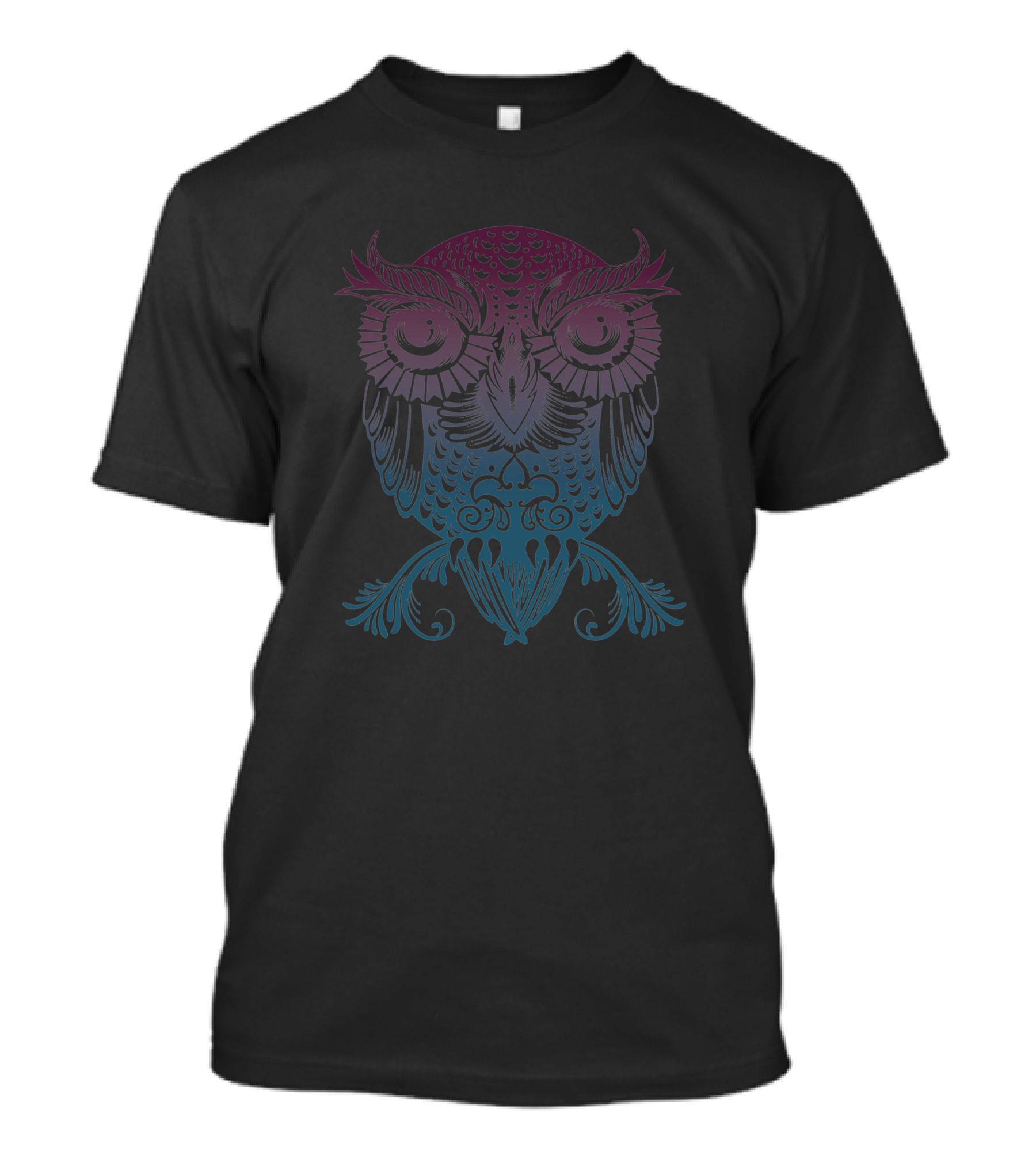 Baby Egyptian Owl 62336 Gradient Ornate T-Shirt
