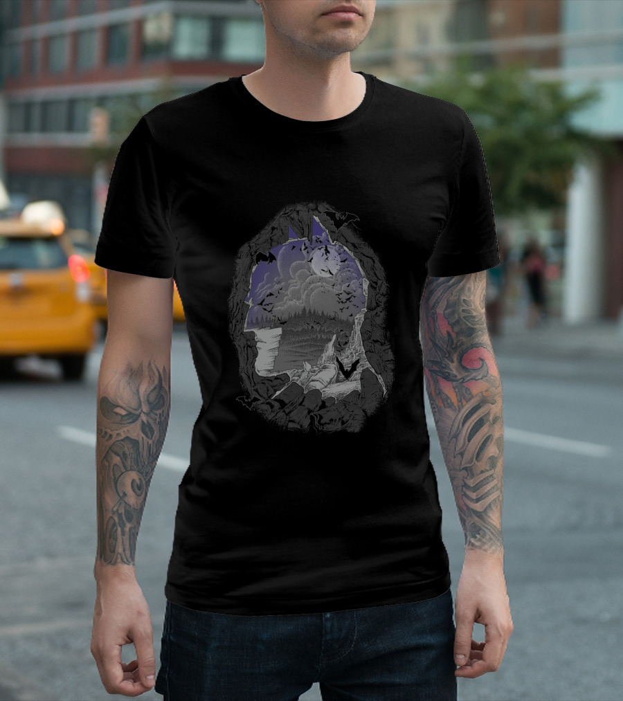 Bat Cave Night Sky 255306 T-Shirt
