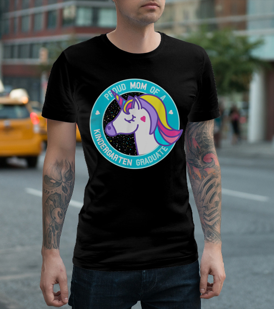 Proud Mom of a Kindergarten Graduate Unicorn T-Shirt