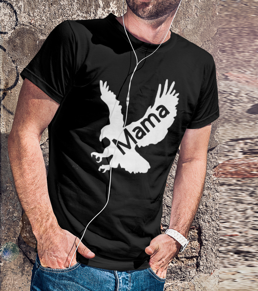 Mama Hawk Eagle Protective Mom Dark T-Shirt