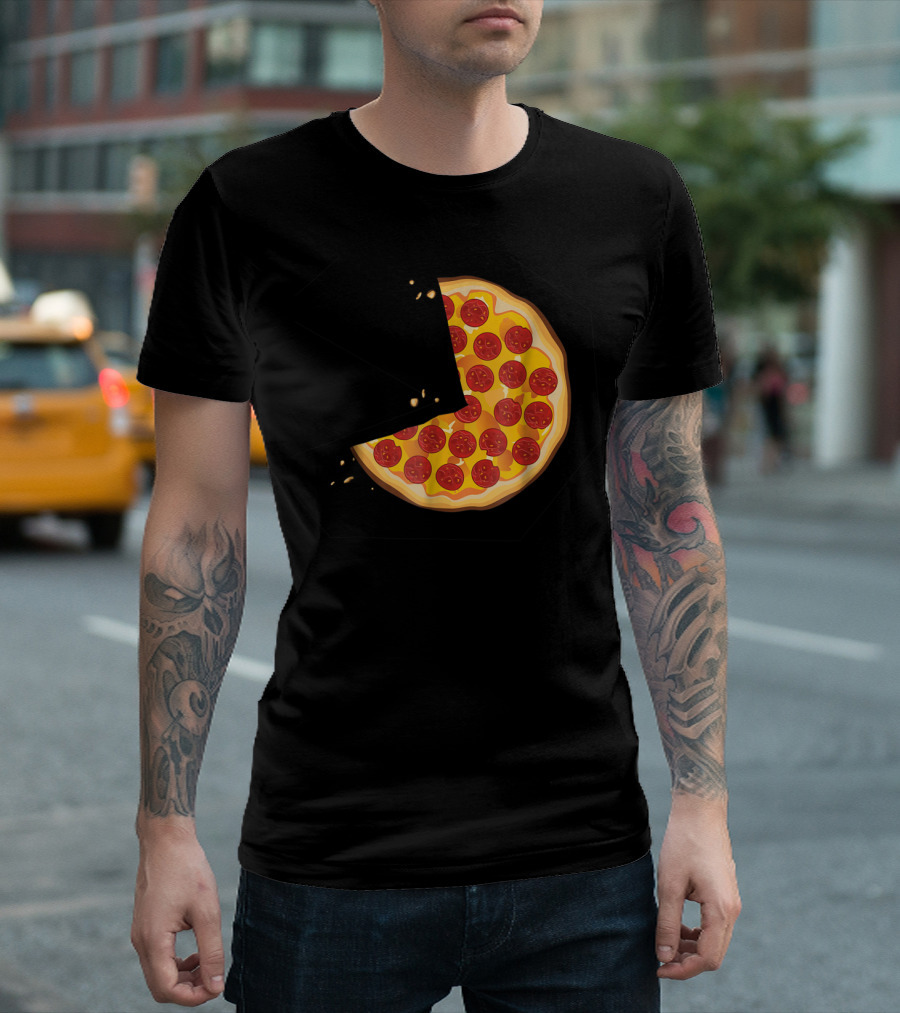 Matching Pizza Slice With 2 Kids Babies Twins Funny81 T-Shirt