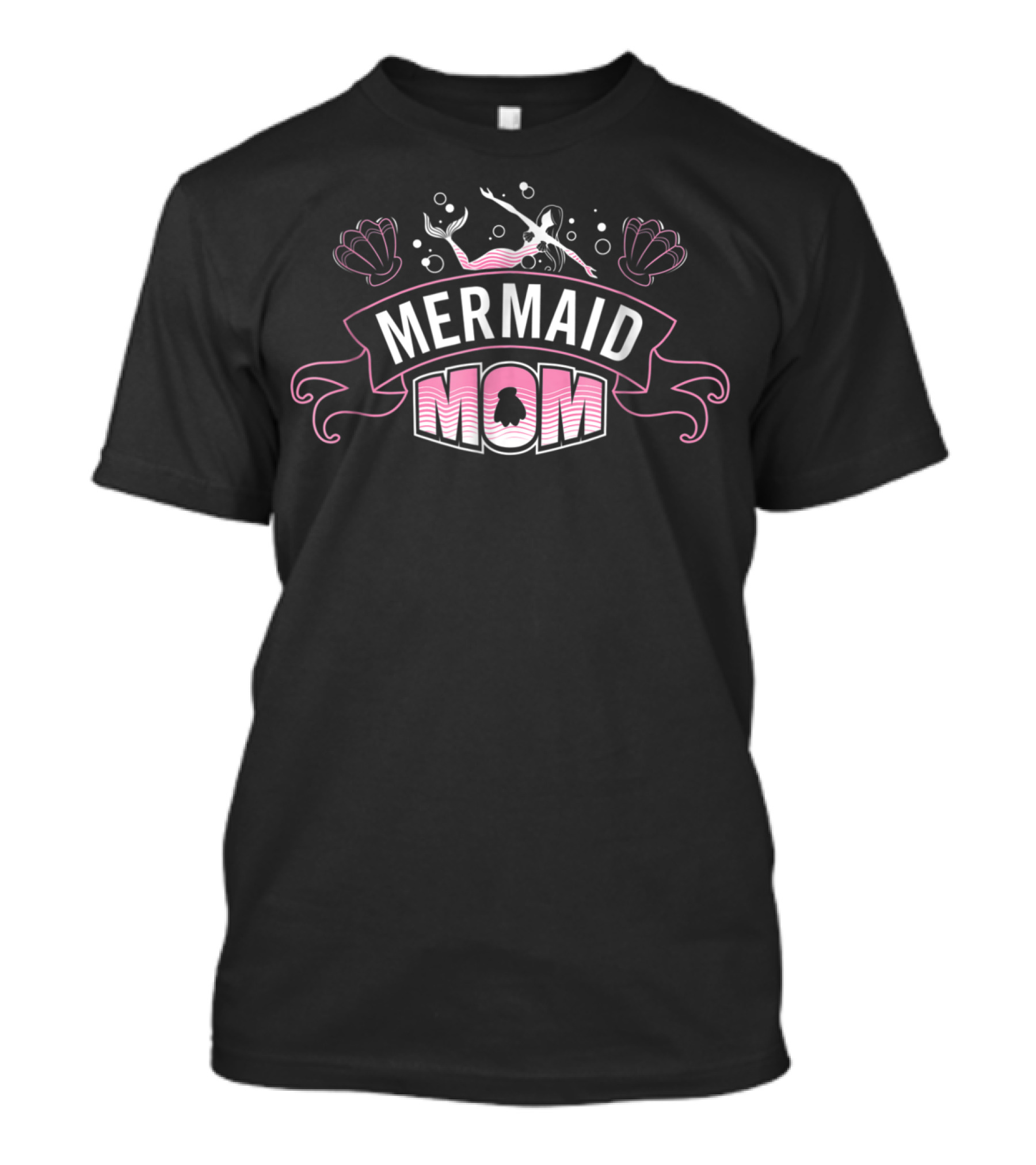 Mermaid Mom Bubbles And Shells T-Shirt