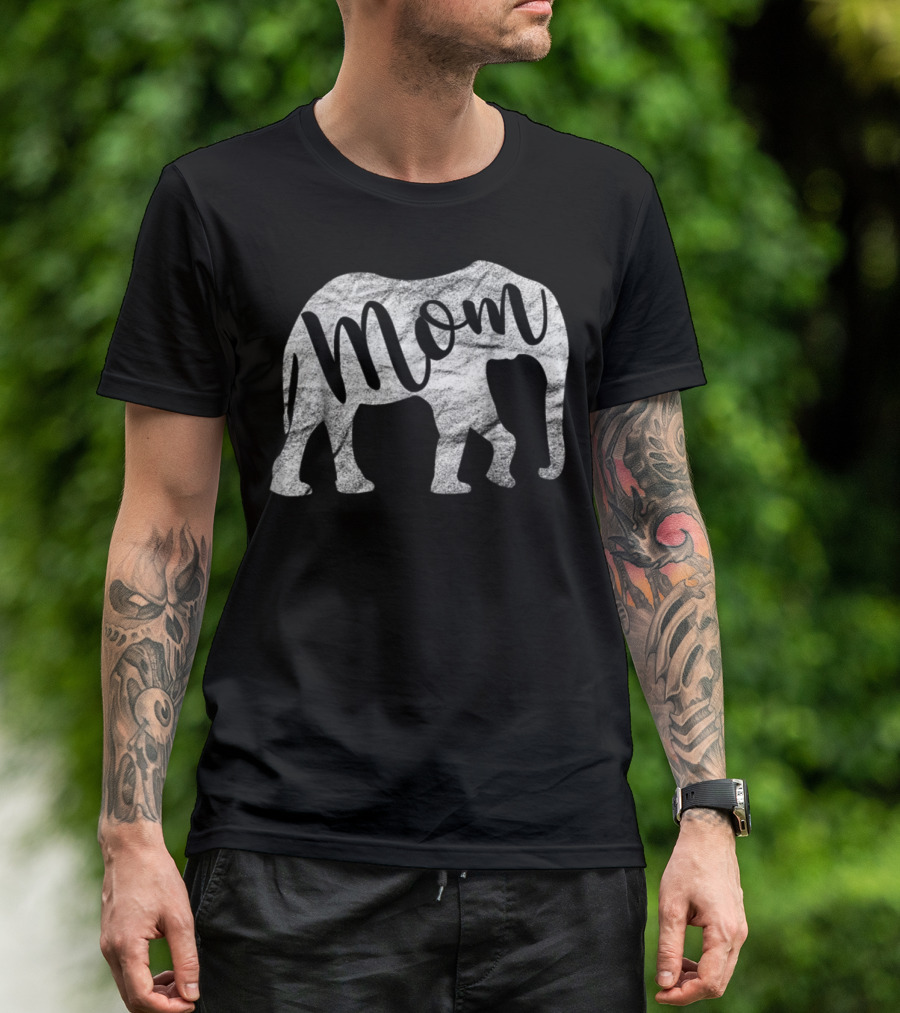 Mom Elephant Funny Ideas Best Mama Love82 T-Shirt