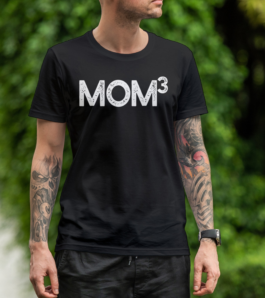 MOM3 Mom Squared Three Children68 T-Shirt