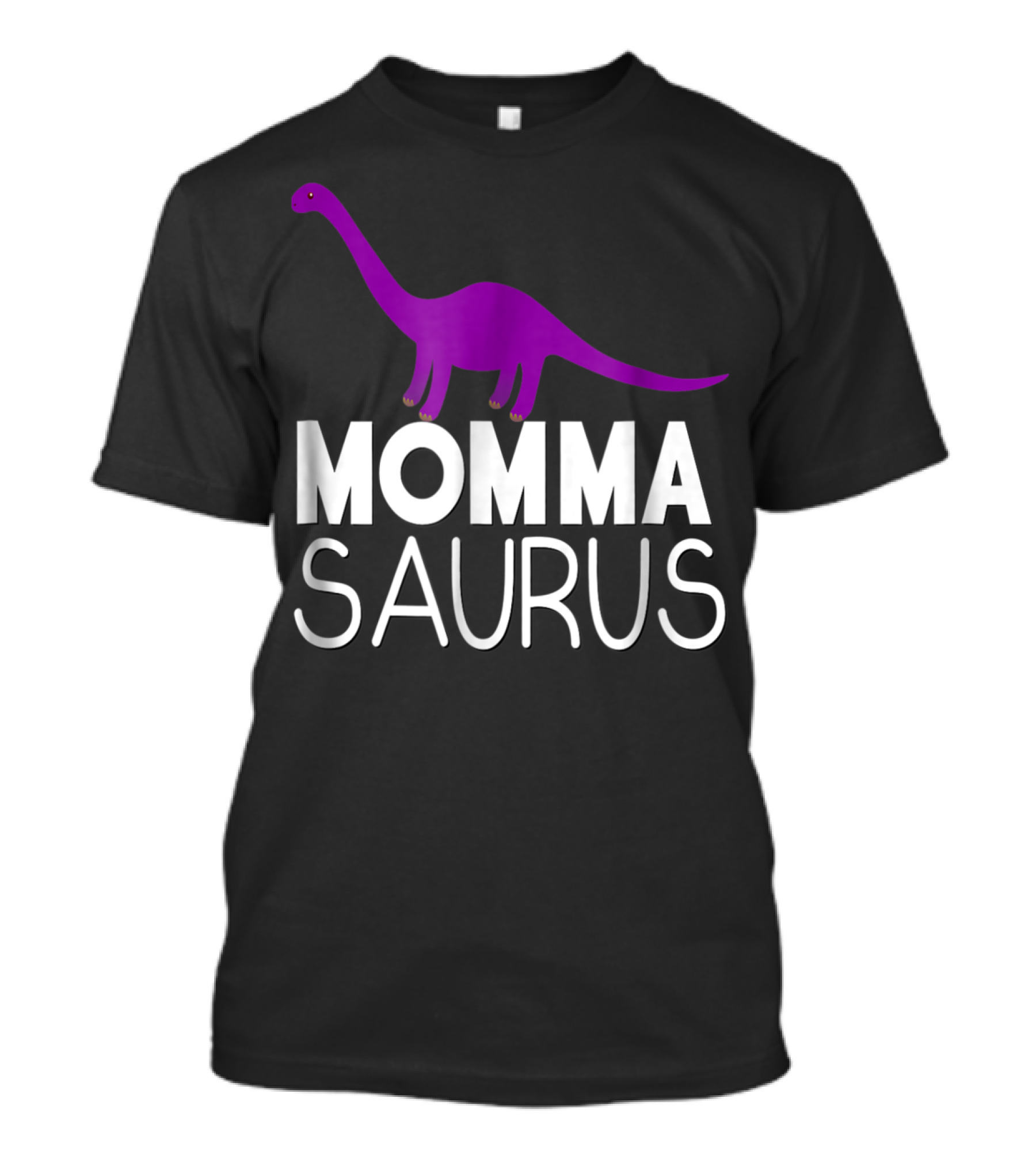 Momma Saurus Purple Dinosaur Matching Family Tribe86 T-Shirt