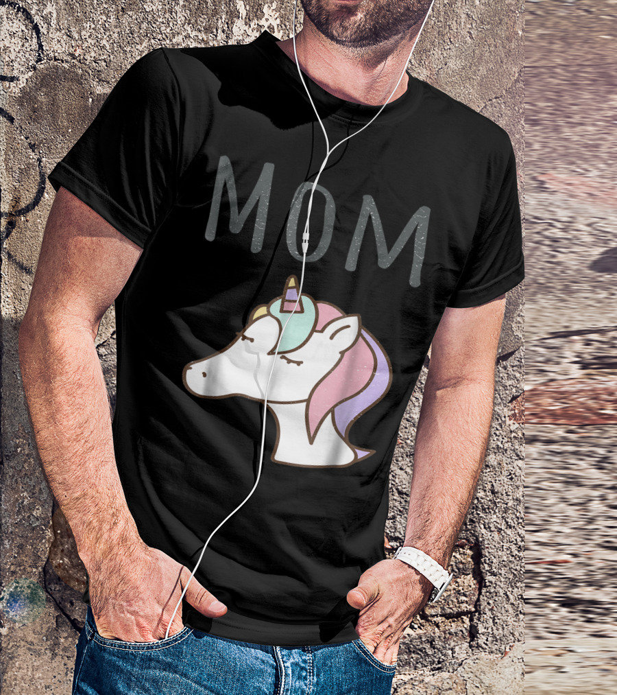 Mom Unicorn Funny Pregnancy Mommy Mothers T-Shirt