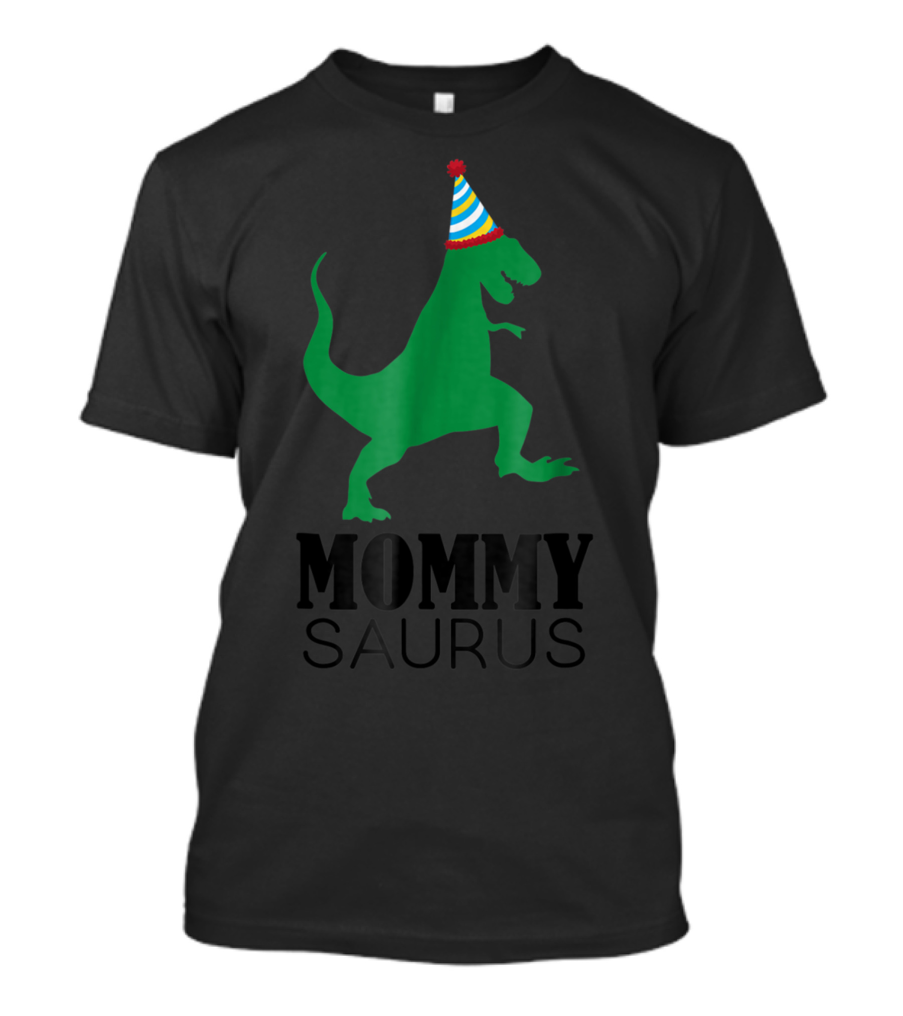 Mommysaurus Dinosaur Party Hat T-Shirt