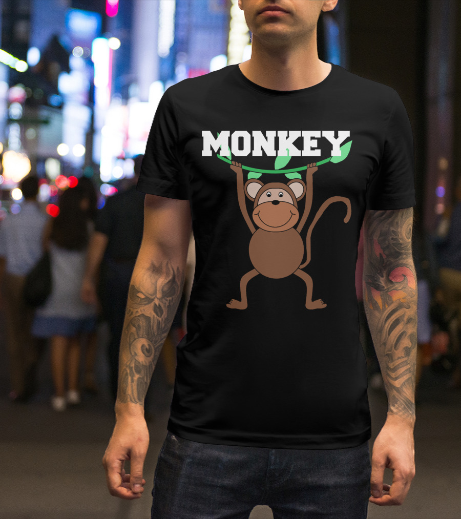 Monkey Circus Birthday Matching For Mom Son Daughter T-Shirt