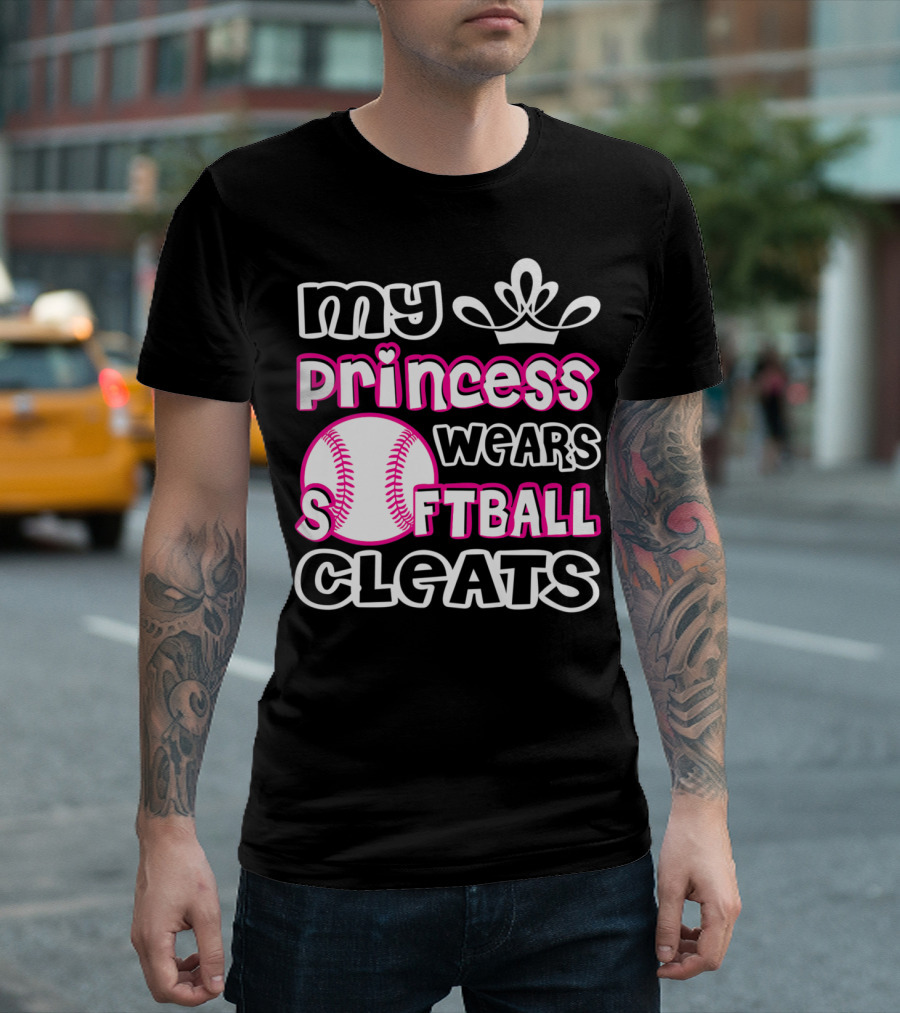 My Princess Wears Softball Cleats T-Shirt