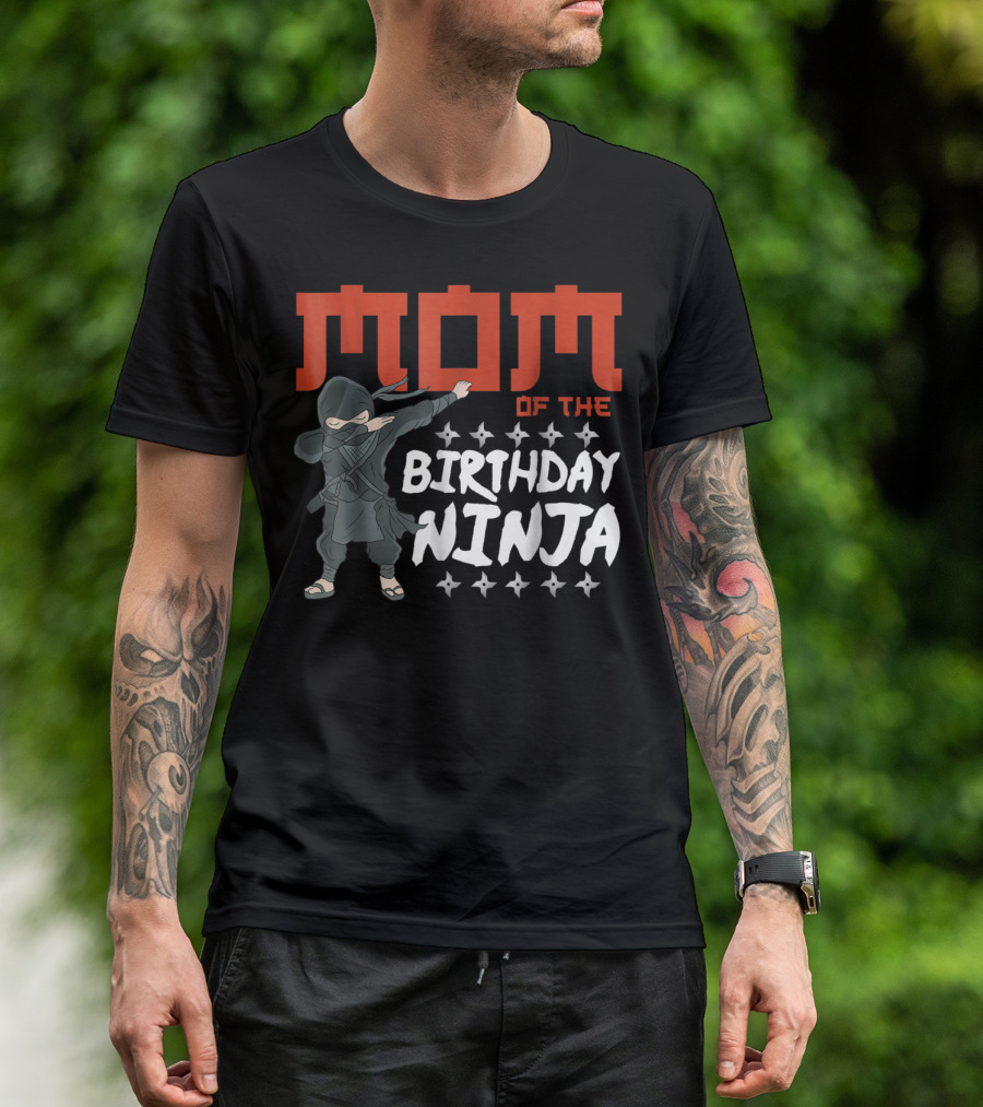 MOM Of The Birthday Ninja Party Wear22 T-Shirt