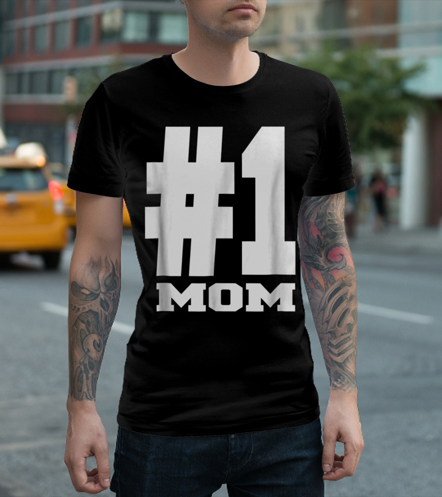 1 Mom Tees Number One Mom Fancy s68 T-Shirt