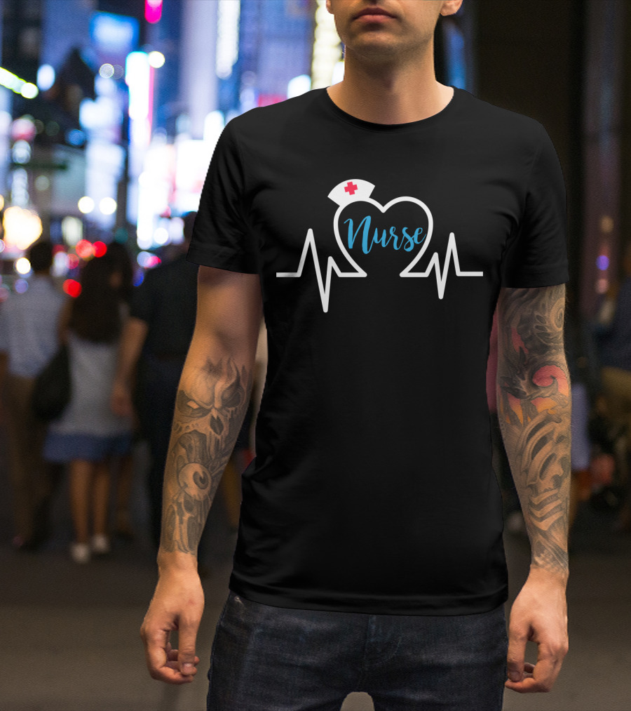 Nurse Heartbeat Appreciation Week Wife T-Shirt