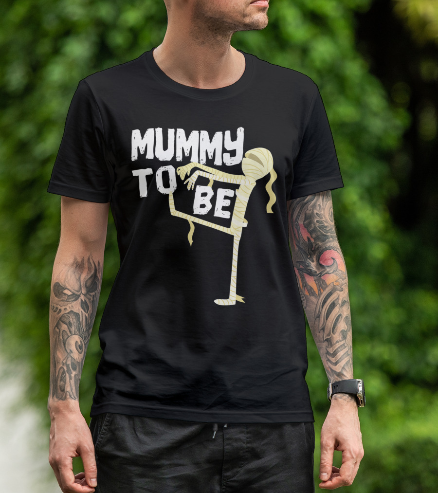 Mummy To Be Pregnancy Halloween First Time Mom Reveal Baby Shower60 T-Shirt