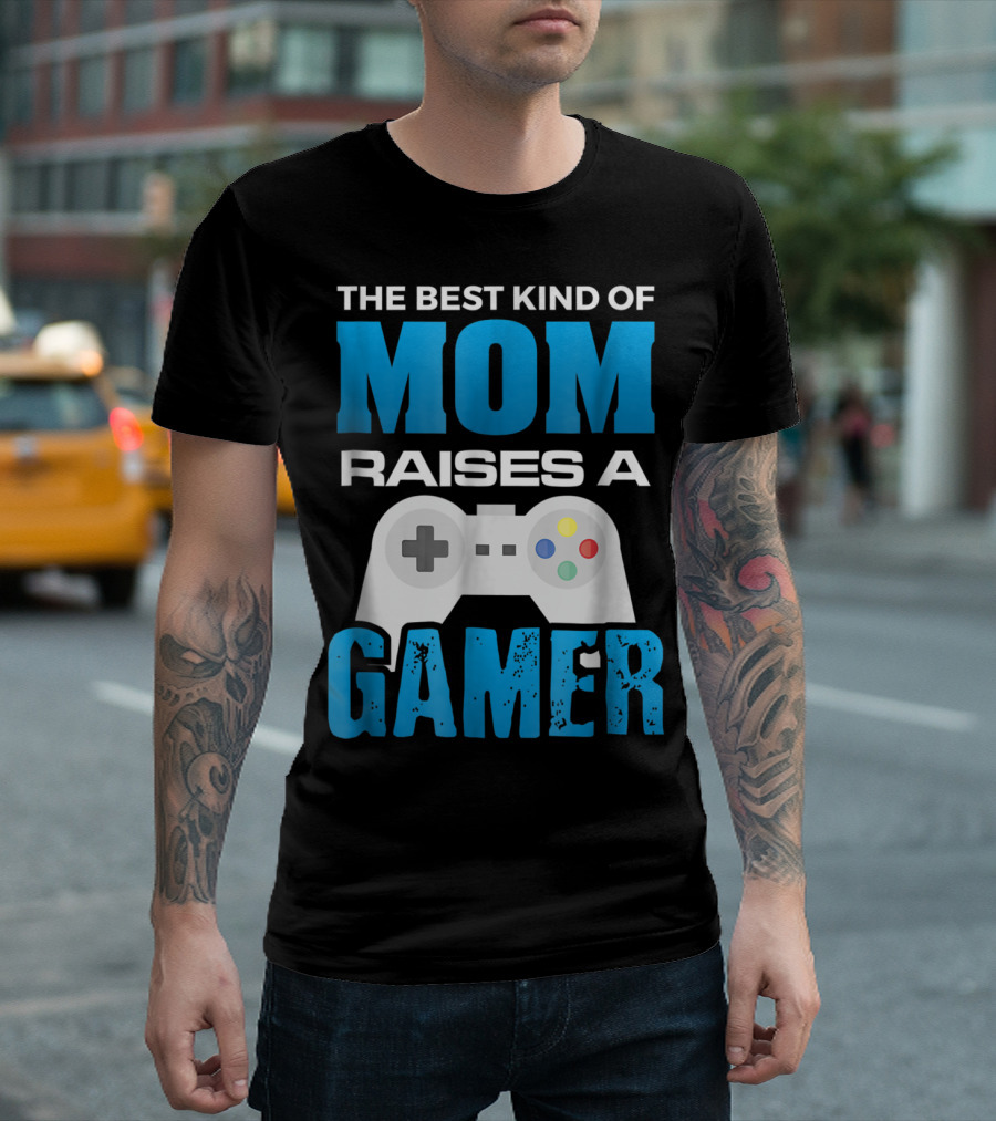 The Best Kind Of Mom Raises A Gamer Controller Vintage T-Shirt