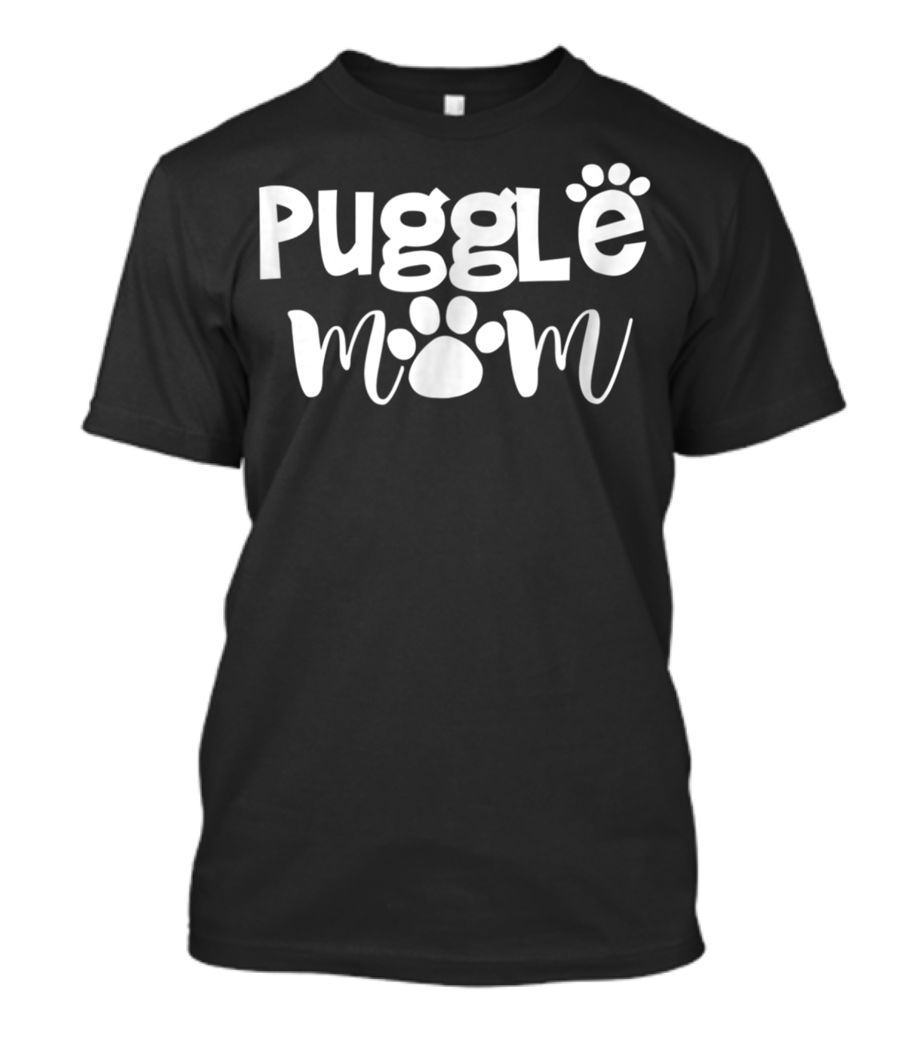 Puggle Mom Paw Prints T-Shirt