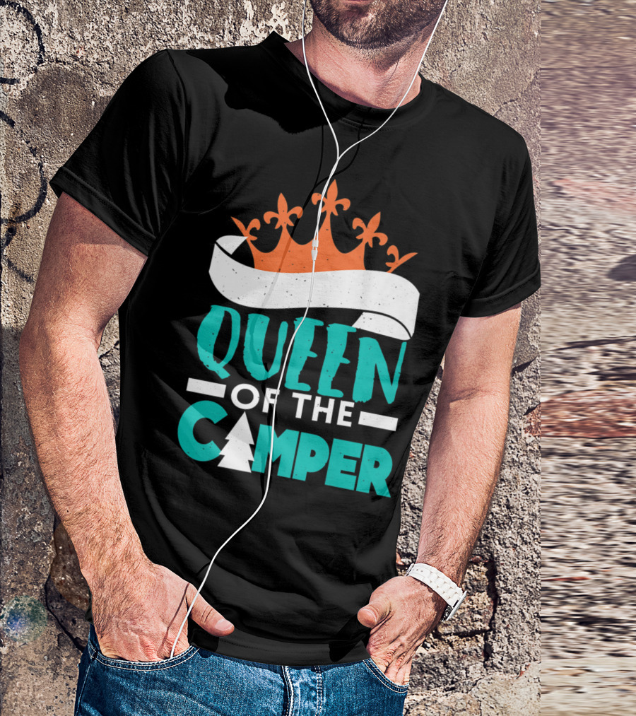 QUEEN OF THE CAMPER RV CROWN TREE T-Shirt