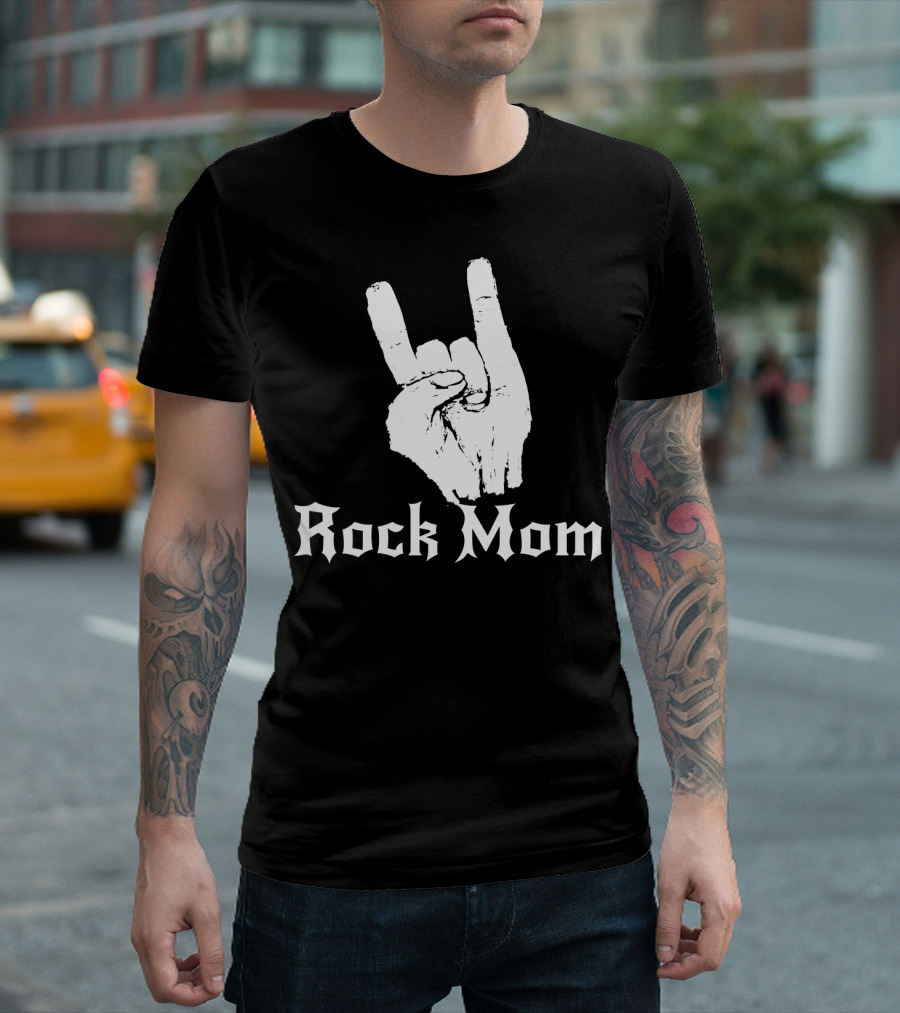 Rock Mom Hand Horns Rock n Roll T-Shirt