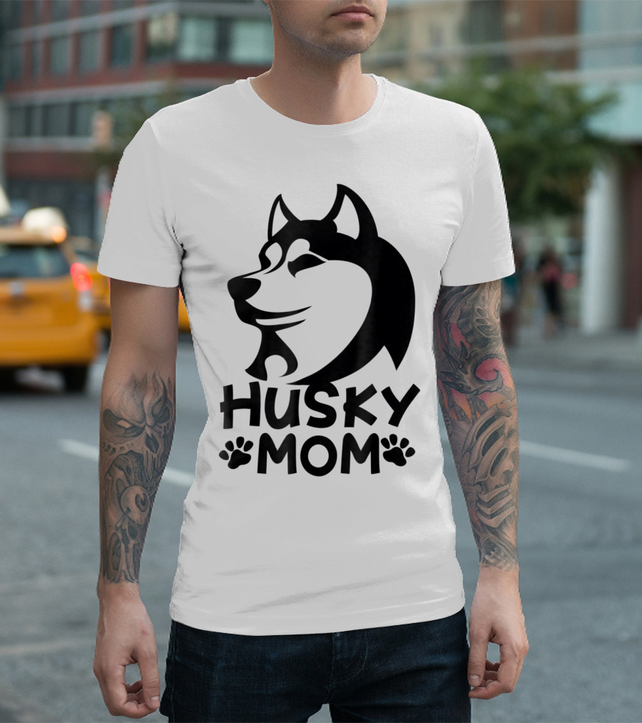 Husky Mom Siberian Husky Lovers I Love My Husky T-Shirt