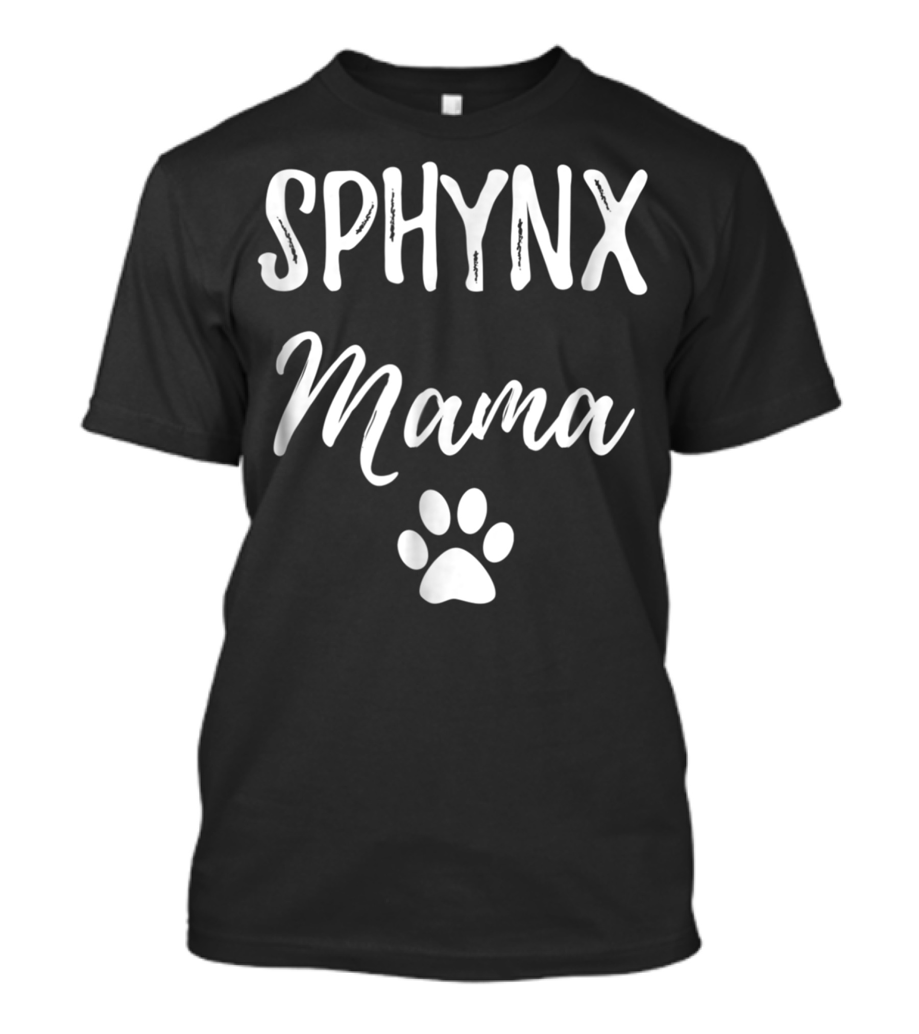 Sphynx Mama Funny Cat Mom Paw Print Idea37 T-Shirt