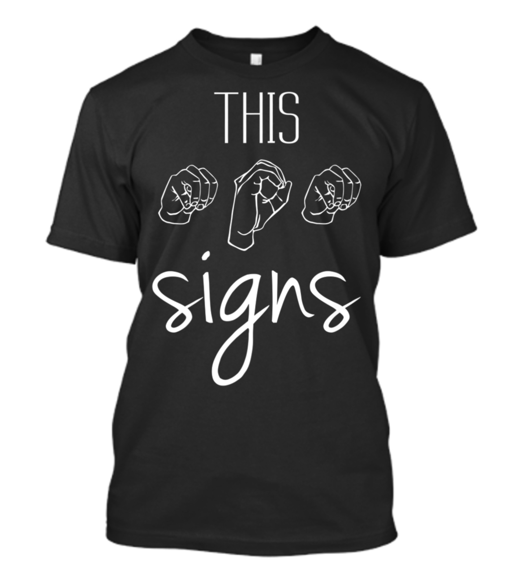 This Mom Signs Sign Language With ASL Hand Gestures T-Shirt