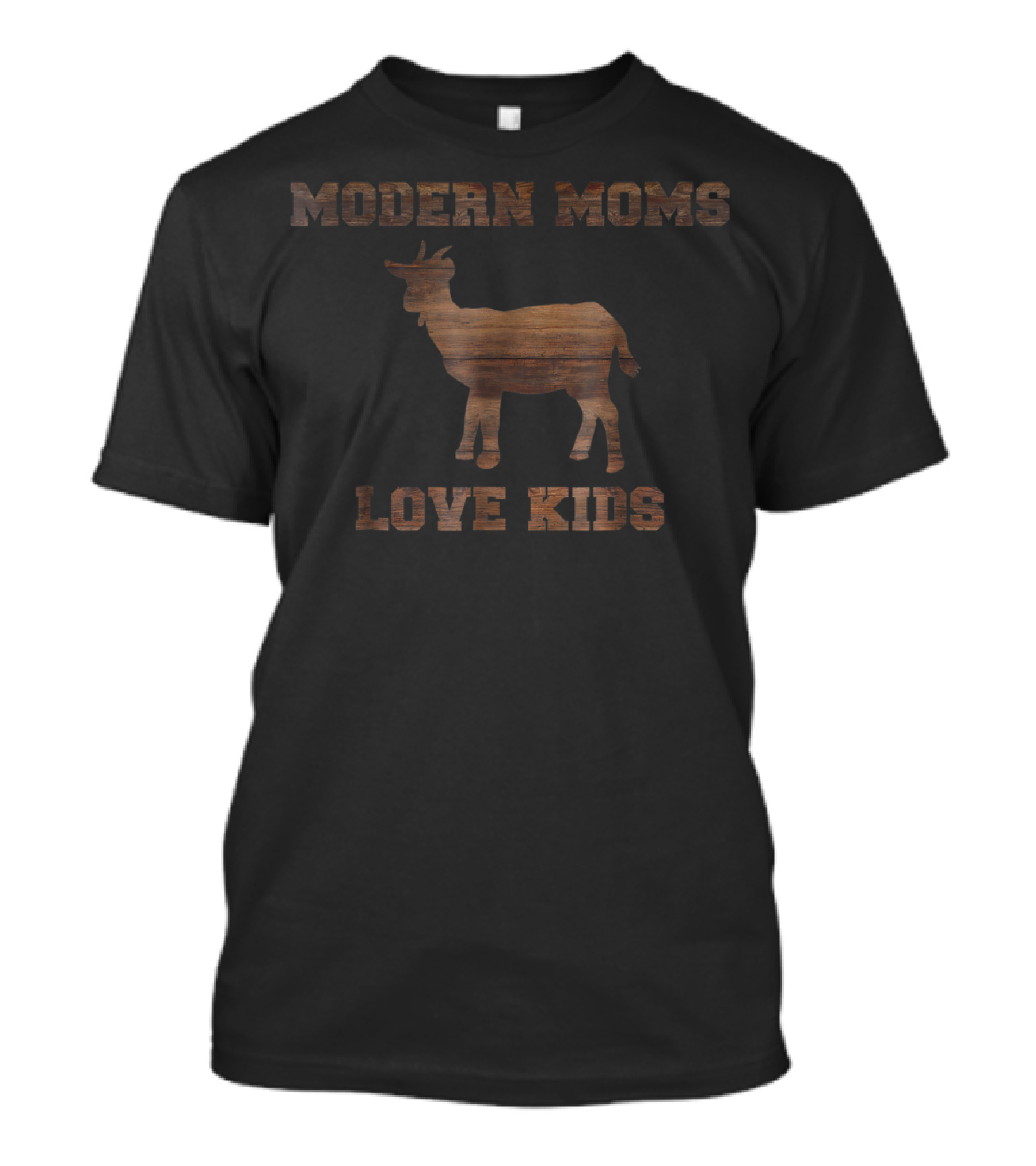Modern Moms Love Kids Goat Mom Farm Life Vintage T-Shirt