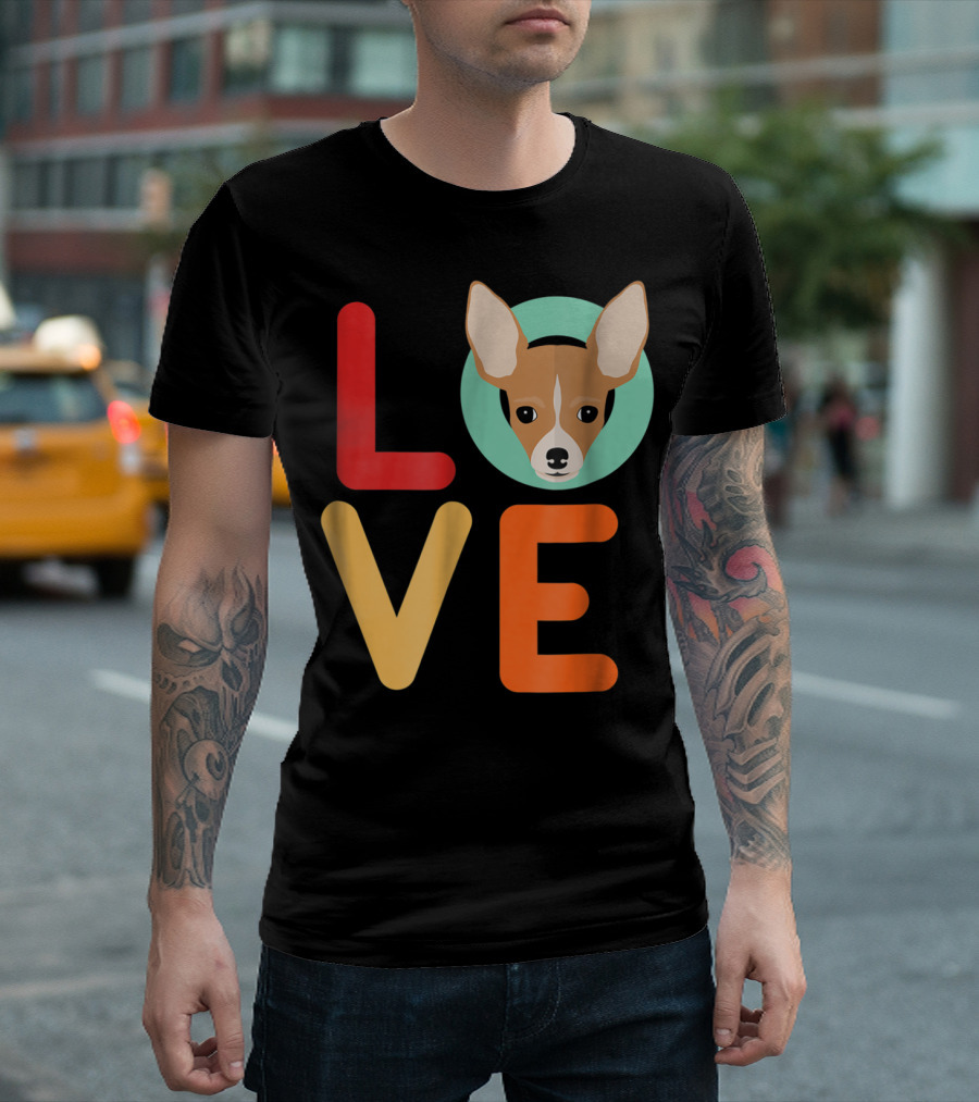 Love Chihuahua Dog Animal Lover Puppies Mom Dad T-Shirt