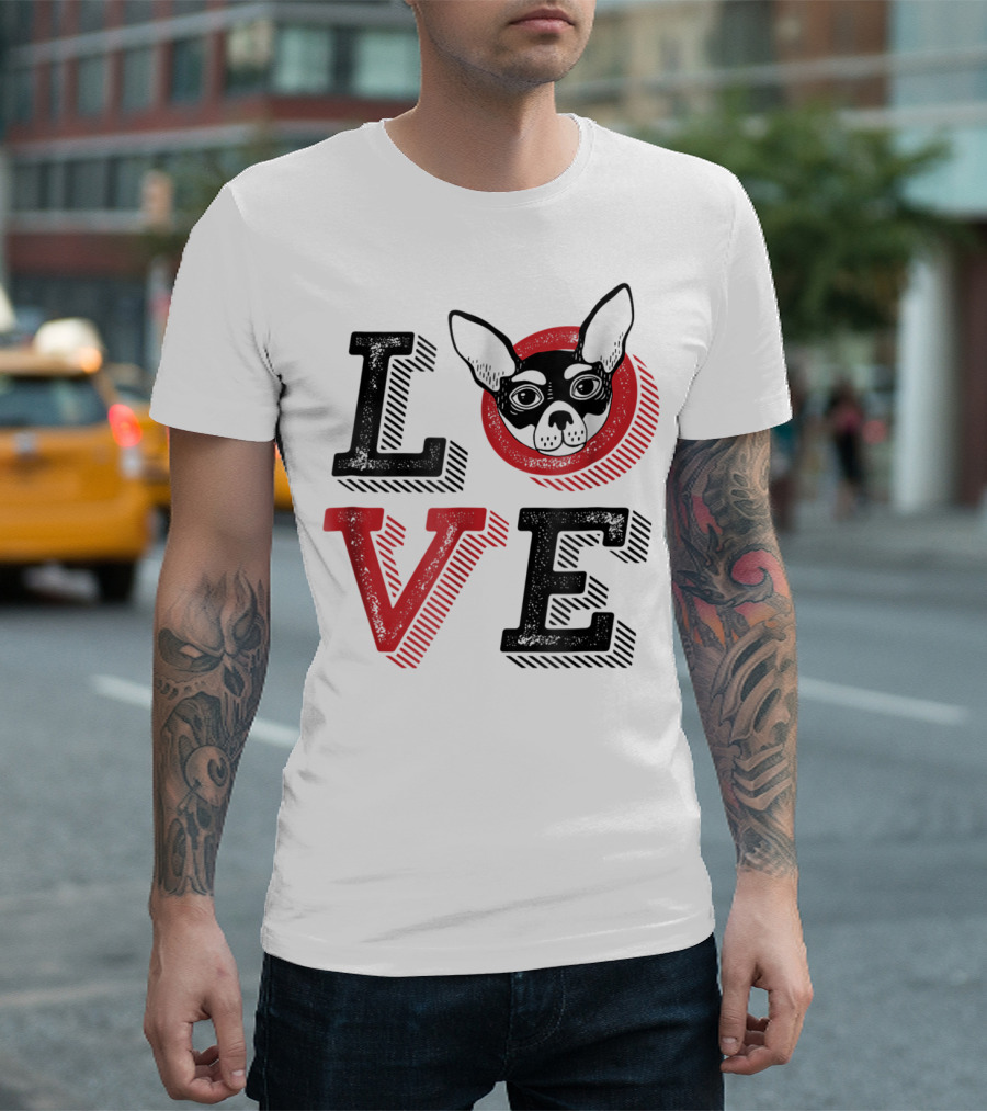 I Love Chihuahua Puppies Mom and Dad 17 Love T-Shirt
