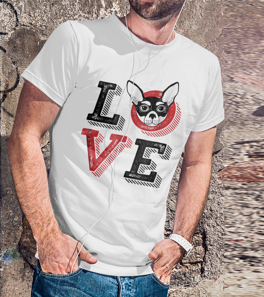 I Love Chihuahua Puppies Mom And Dad 17 Love T-Shirt