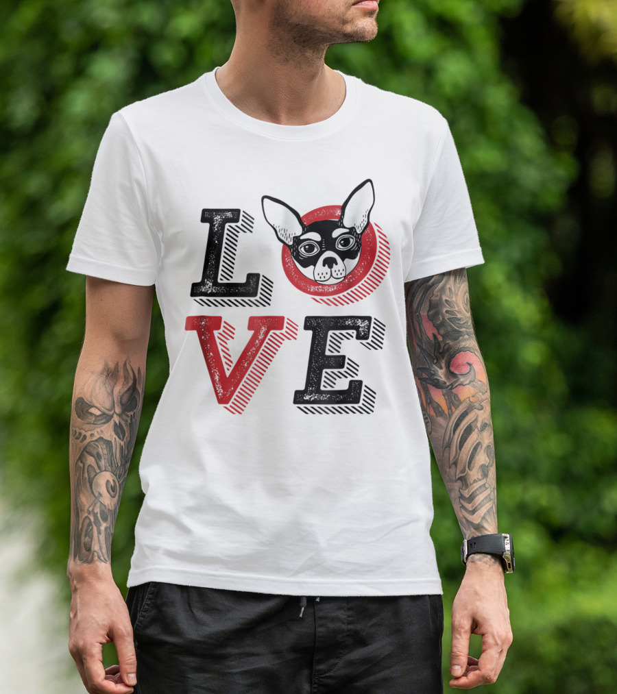 I Love Chihuahua Puppies Mom And Dad 17 Love T-Shirt