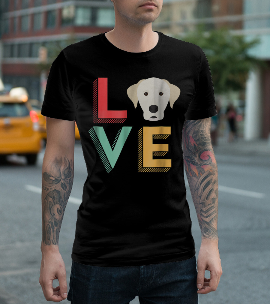 I Love Labrador Dog Lover Lab Puppies Mom and Dad39 Cute Puppy Head in LOVE T-Shirt