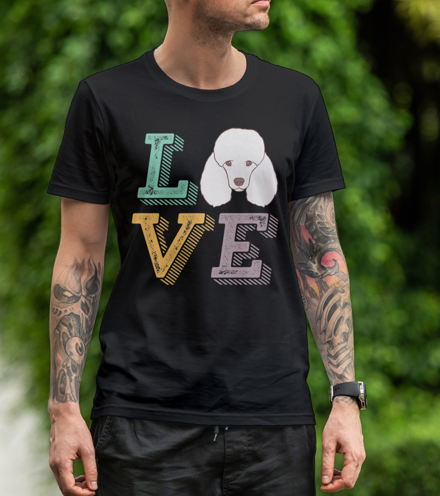 I Love Poodle Puppy Mom Cute Love Poodle T-Shirt