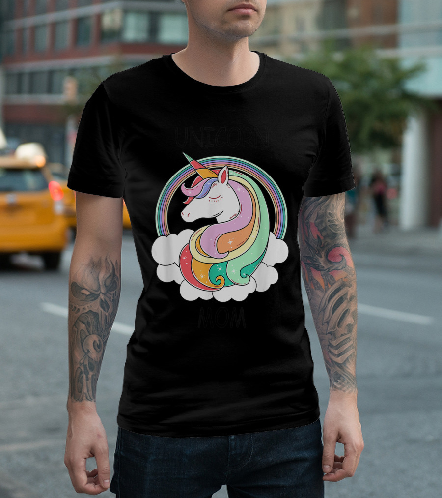 Unicorn Mom Cute Funny Rainbow Unicorn T-Shirt