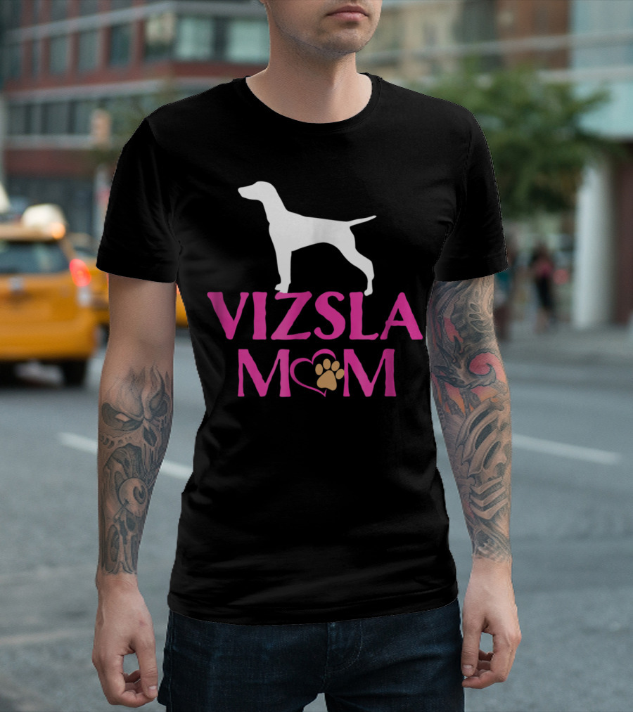 VIZSLA MOM Paw Heart T-Shirt