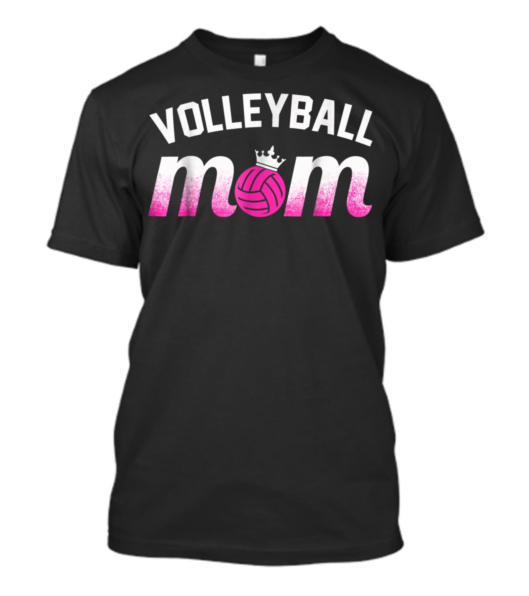 Volleyball Mom With Crowned Volleyball T-Shirt