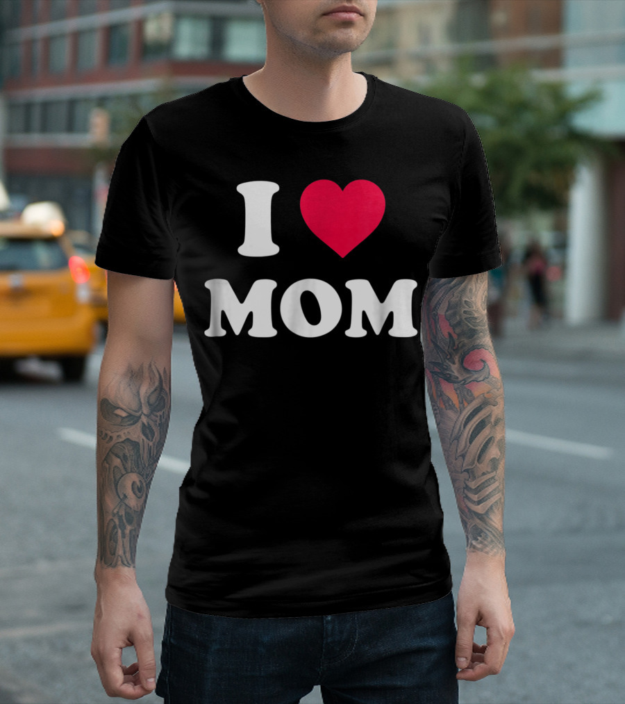 I Heart Mom Well Worn T-Shirt