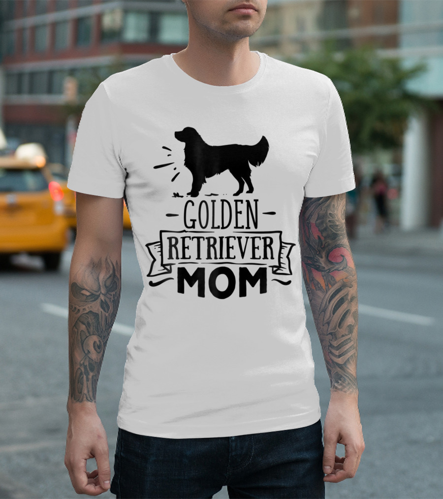 Golden Retriever Mom Puppy Mother Love Dog T-Shirt