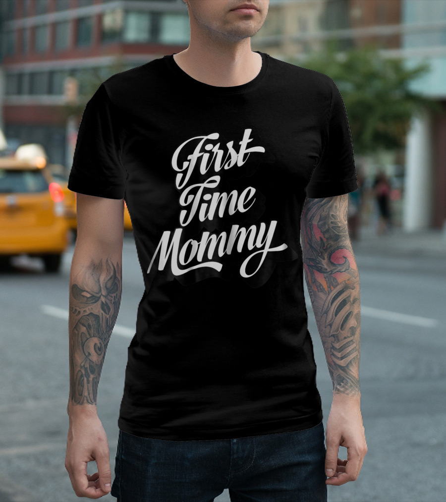 First Time Mommy Rookie Mama New Mom Baby Shower T-Shirt