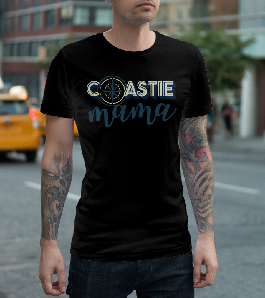 Coastie Mama Compass Coast Guard T-Shirt