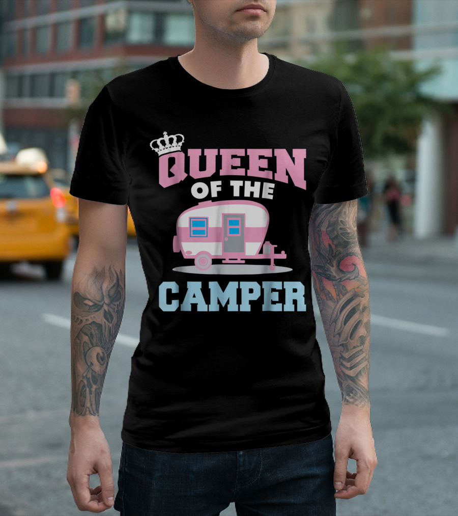 Queen of the Camper Funny RV Camping 8 T-Shirt