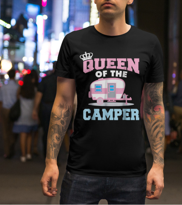 Queen Of The Camper Funny RV Camping 8 T-Shirt