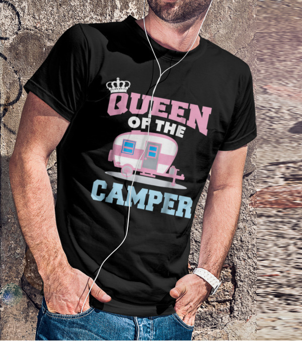 Queen Of The Camper Funny RV Camping 8 T-Shirt