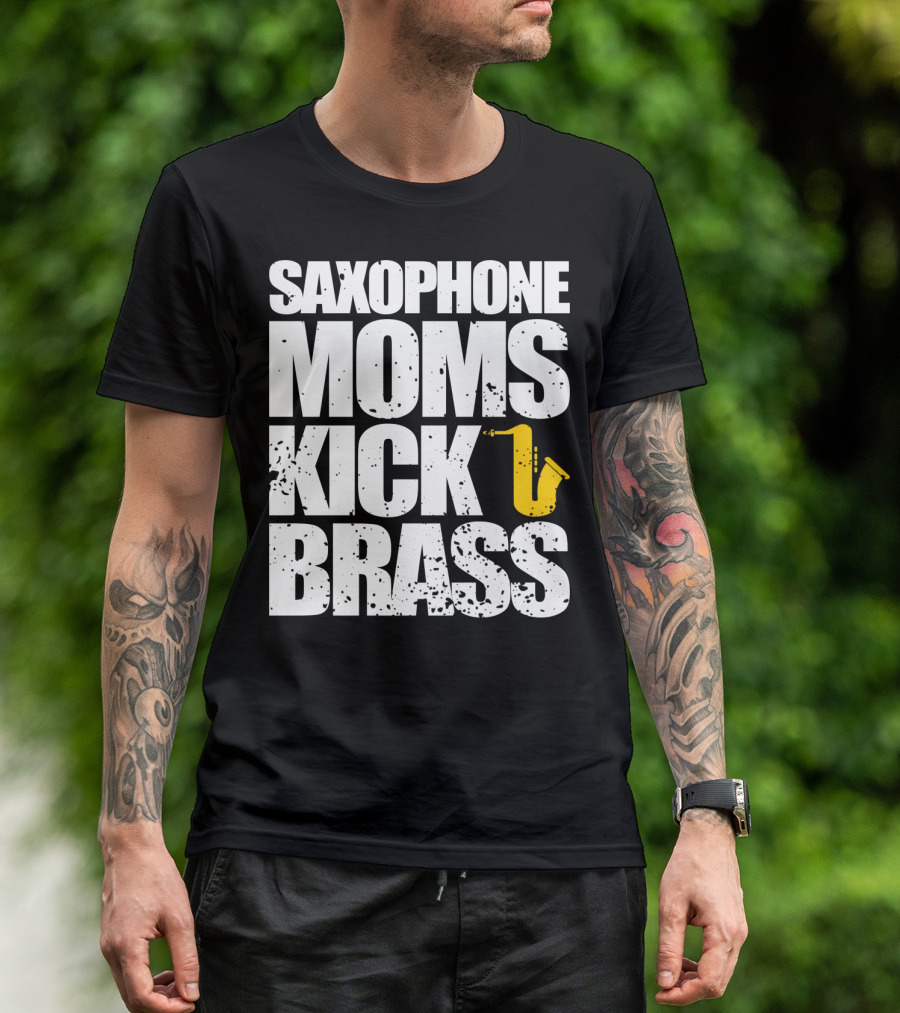 Saxophone Moms Kick Brass T-Shirt