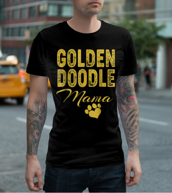 Goldendoodle Mama Paw Print Fun Idea8 T-Shirt