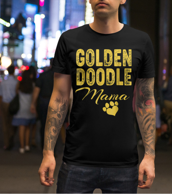 Goldendoodle Mama Paw Print Fun Idea8 T-Shirt
