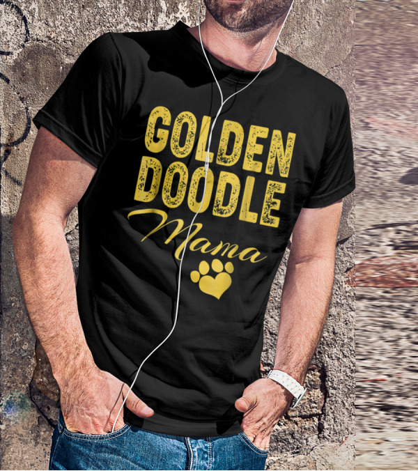 Goldendoodle Mama Paw Print Fun Idea8 T-Shirt