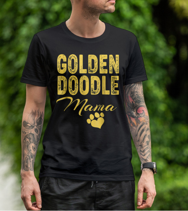 Goldendoodle Mama Paw Print Fun Idea8 T-Shirt