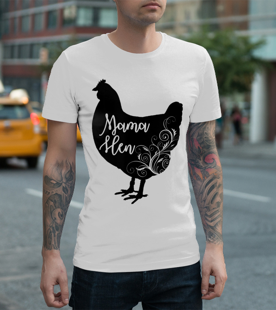Mama Hen Chicken Floral T-Shirt