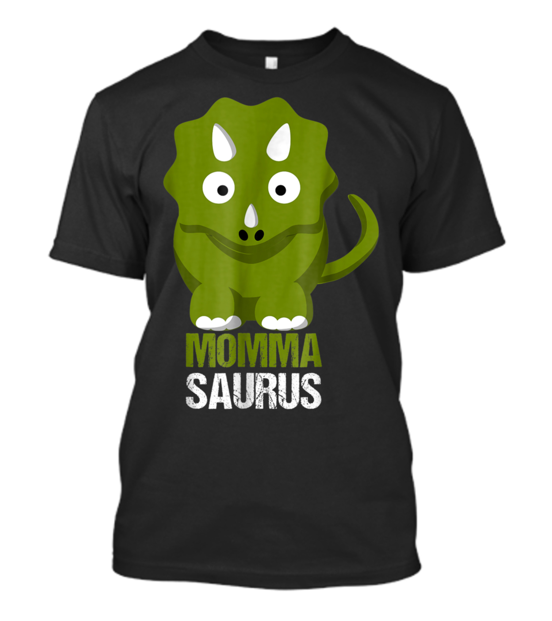 Momma Saurus Dinosaur Mom Cute Mommasaurus Triceratops T-Shirt