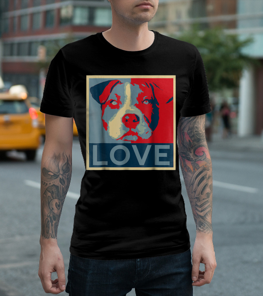 LOVE Pitbull Pit Bull Lovers T-Shirt