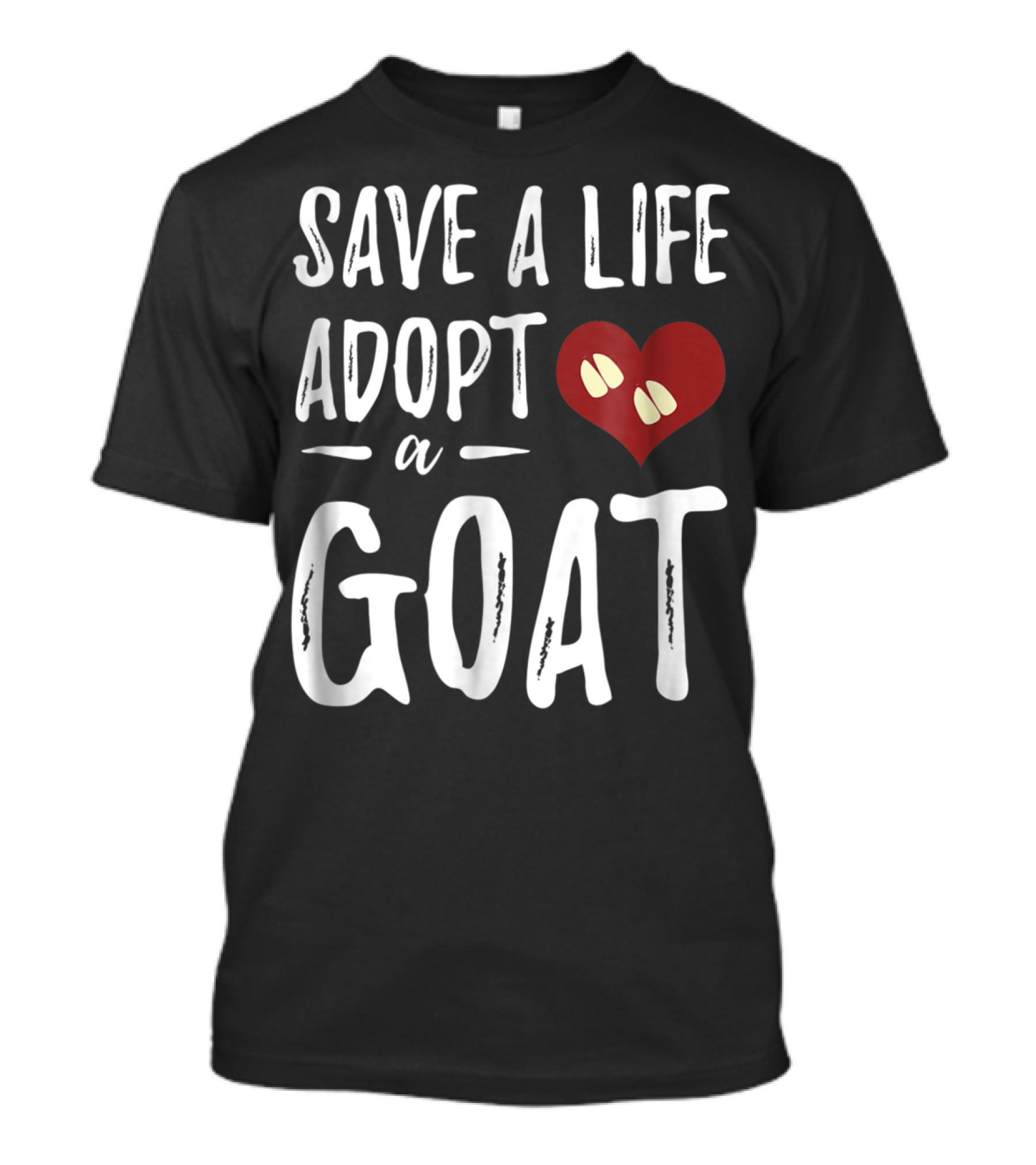 Save A Life Adopt A Goat Heart For Rescue Goat Mom7 T-Shirt
